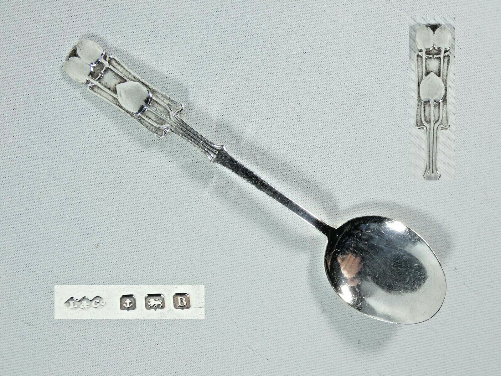 Antique Arts & Crafts Sterling Silver Liberty & Co Cymric Spoon Archibald Knox