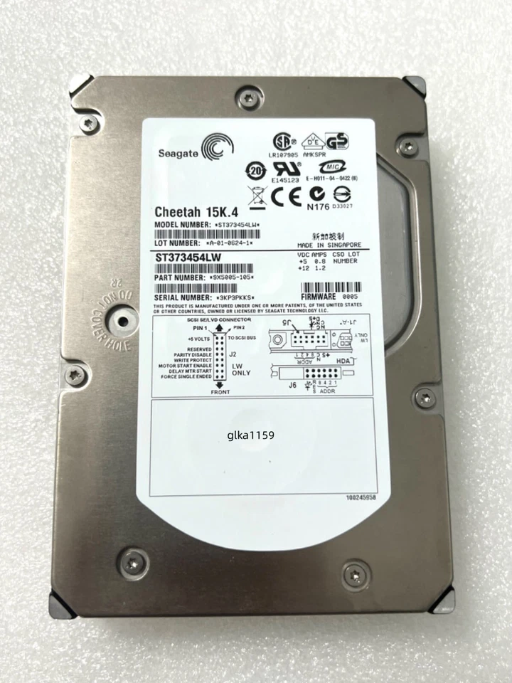 For Seagate Cheetah 15K ST373454LW 73Gb 15000RPM SCSI Ultra320 3.5" Hard Drive - Image 2 of 4