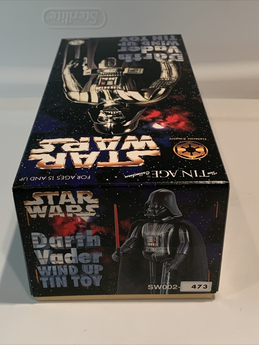 Star Wars Darth Vader Robot Wind Up Tin Toy 1997 Osaka Institute