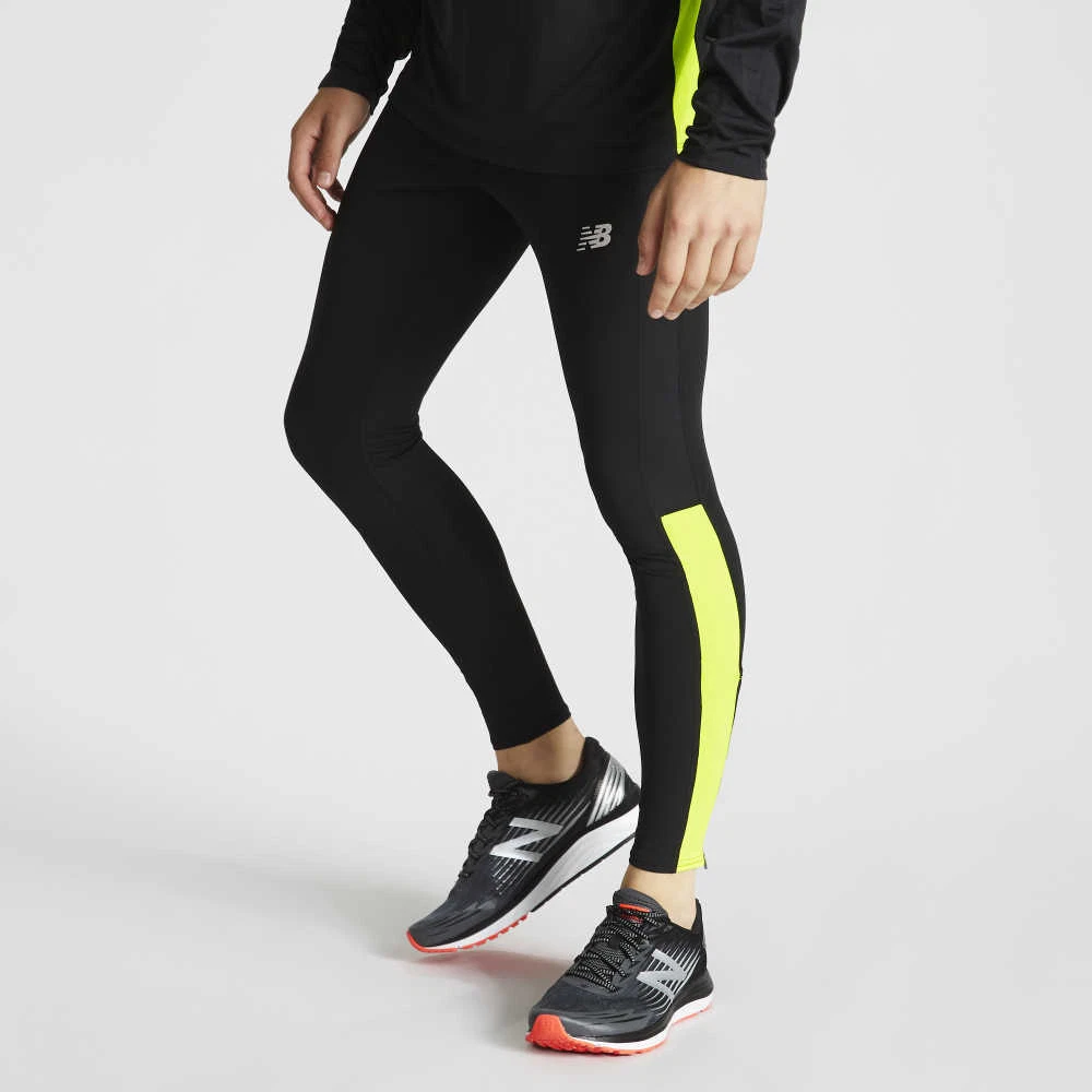 New Balance DRY Accelerate Panelled Running Tights Bottoms Black S M L