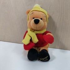 Disney Store Winter 2002 Winnie the Pooh 8" Plush Mini Bean Bag