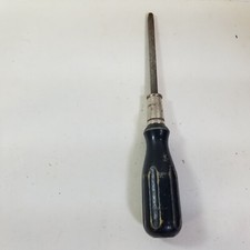 Vintage Irwin 3000 4"  Phillips Black Wood Handle Screwdriver Made In The USA