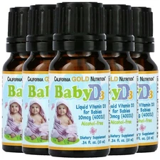 Baby Vitamin D3 by California Gold Nutrition - Liquid D3 Supplement for Babies,