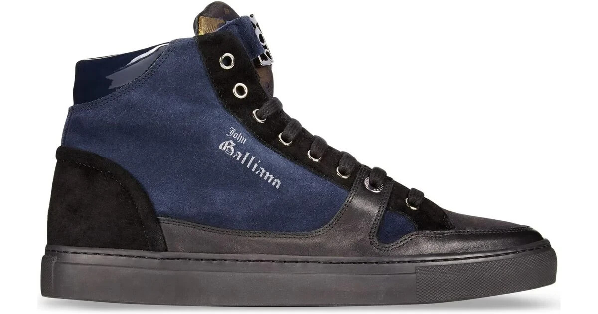 John Galliano Variante High Top Signature Boots Men's US 7.5 EU