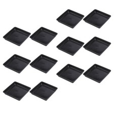 12 Pcs/set Square Planter Tray Pot Flower Mat Flat Bottom Flowerpot