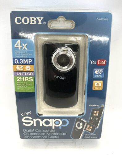 NEW - COBY Snapp Digital Camcorder - 4x Digital Zoom - 1.8" LCD Screen - CAM3005 - Picture 1 of 5