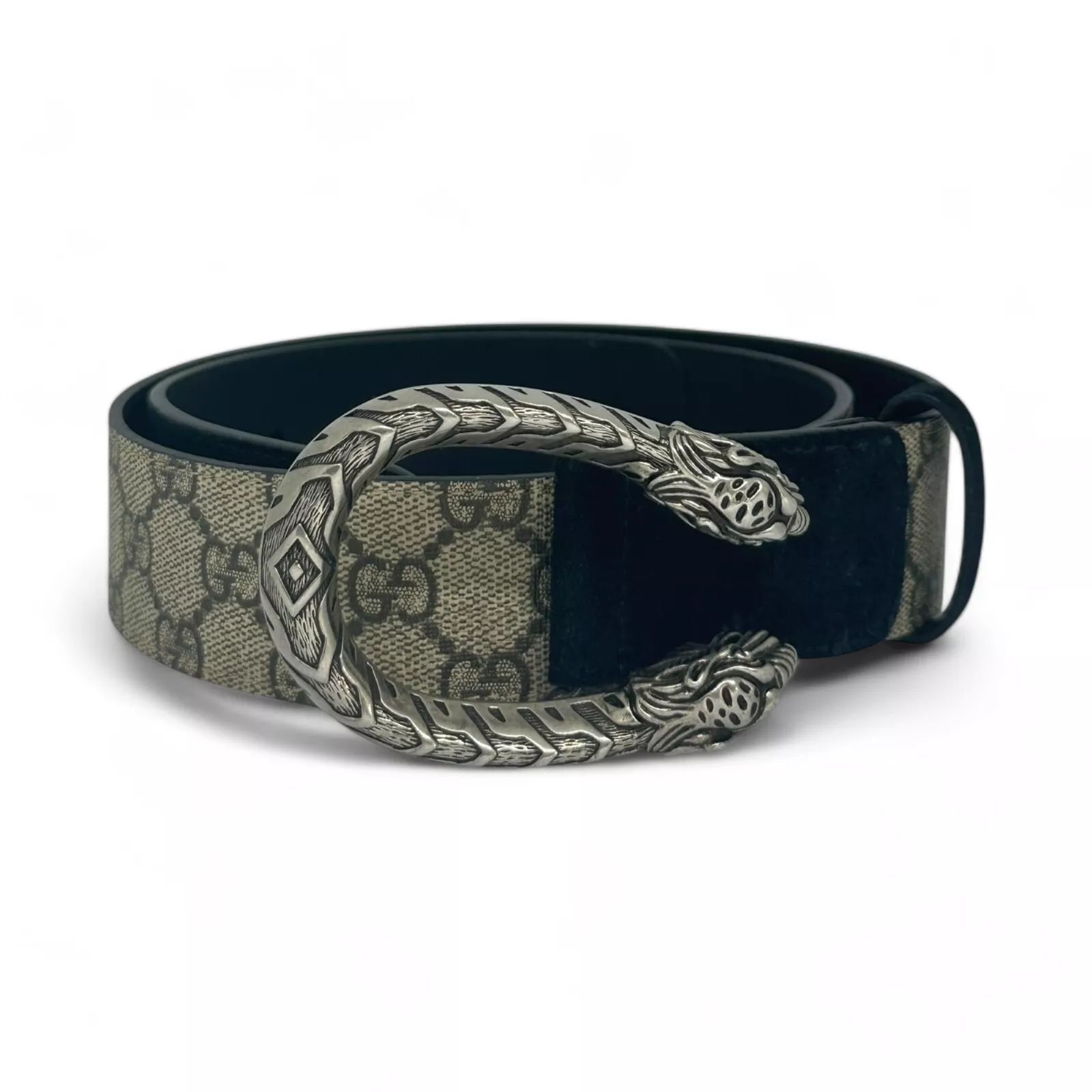 Authentique ceinture Gucci Dionysus Supreme GG monogramme toile beige taille 80/32