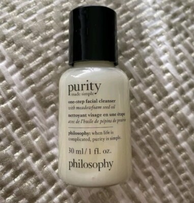 Philosophy Purity Made Simple One-Step Facial Cleanser Travel Mini Size 1oz 30ml