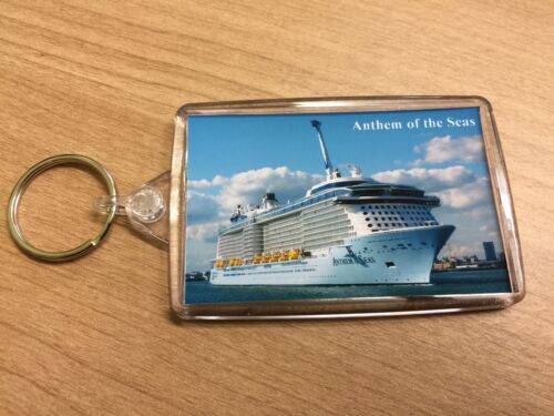 Royal Caribbean ANTHEM OF THE SEAS Large Key Ring Cruise Ship Southampton d - Picture 1 of 1