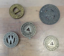 Vintage Miscellaneous Fare tokens