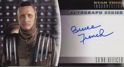 Star Trek Insurrection The Movie Autogrammkarte A-17 Bruce French As SoNa 