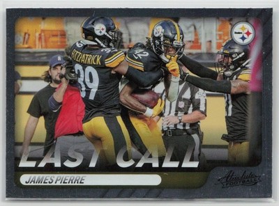2022 Panini Absolute Last Call James Pierre #LC-20 Pittsburgh Steelers