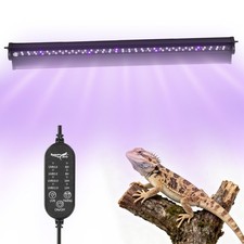 UVB Light for Reptiles, 18W HO LED UVB Reptile Light Fixture UVA UVB Lamp Bul...