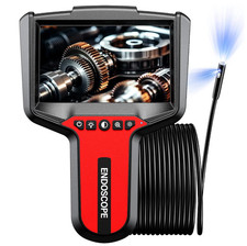 Endoscope Camera with Light: 5" 1080P HD Dual-Lens Inspection Borescope Camera