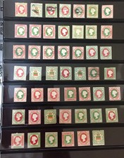 48 HELIGOLAND STAMPS MOSTLY BERLIN REPRINTS 1873-1879 USED UNUSED ON VARIO SHEET