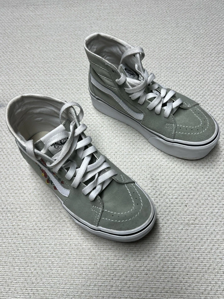 Zapatos VANS Hi Tapered Plataforma Mujer Gamuza Lona Floral Desierto Talla 5 Foto 2 de 4