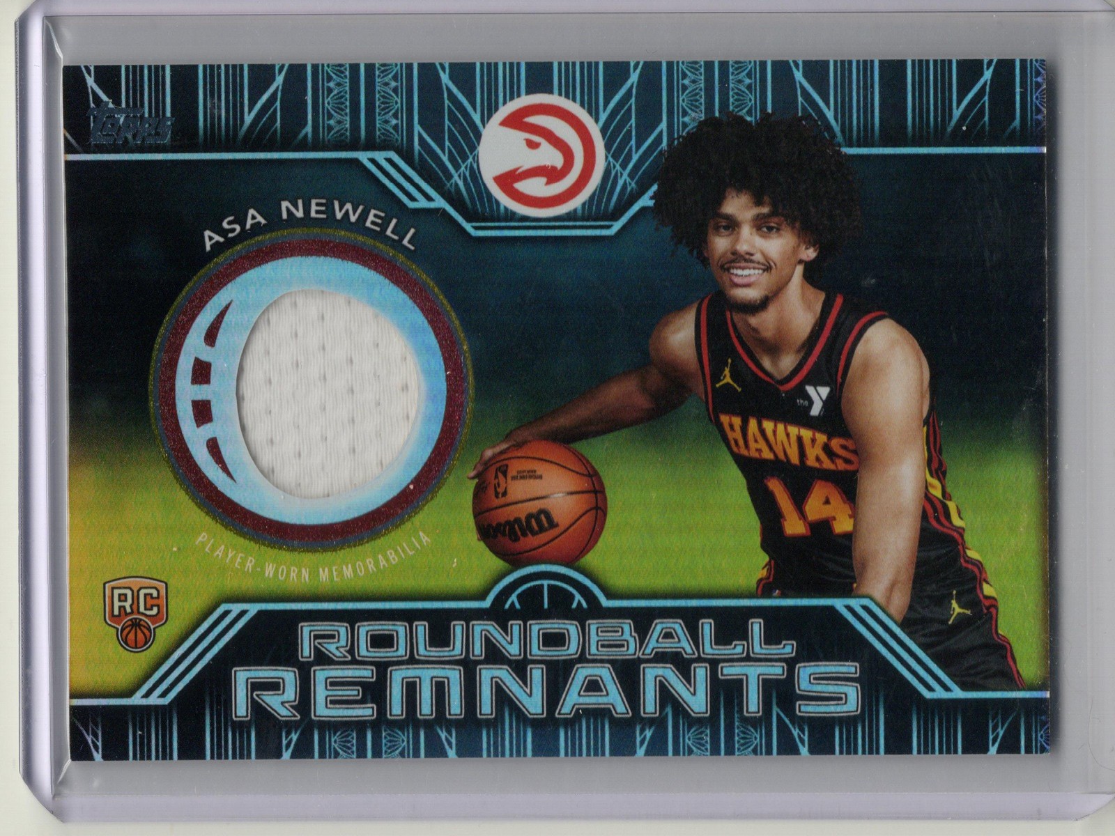 2025-26 Topps #RRR-AN Asa Newell Rookie Roundball Remnants - Holo