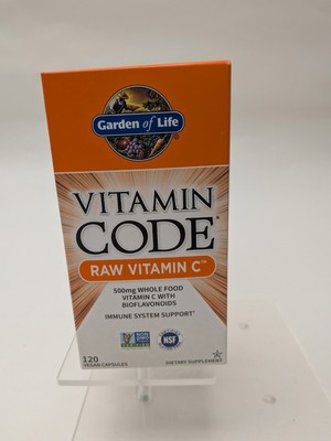 Garden of Life Vitamin Code Raw Vitamin C 120 Vegan Capsules 500mg Immune