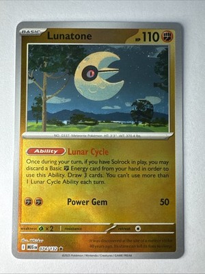 Lunatone 074/132 Me01: Mega Evolution Reverse Holo