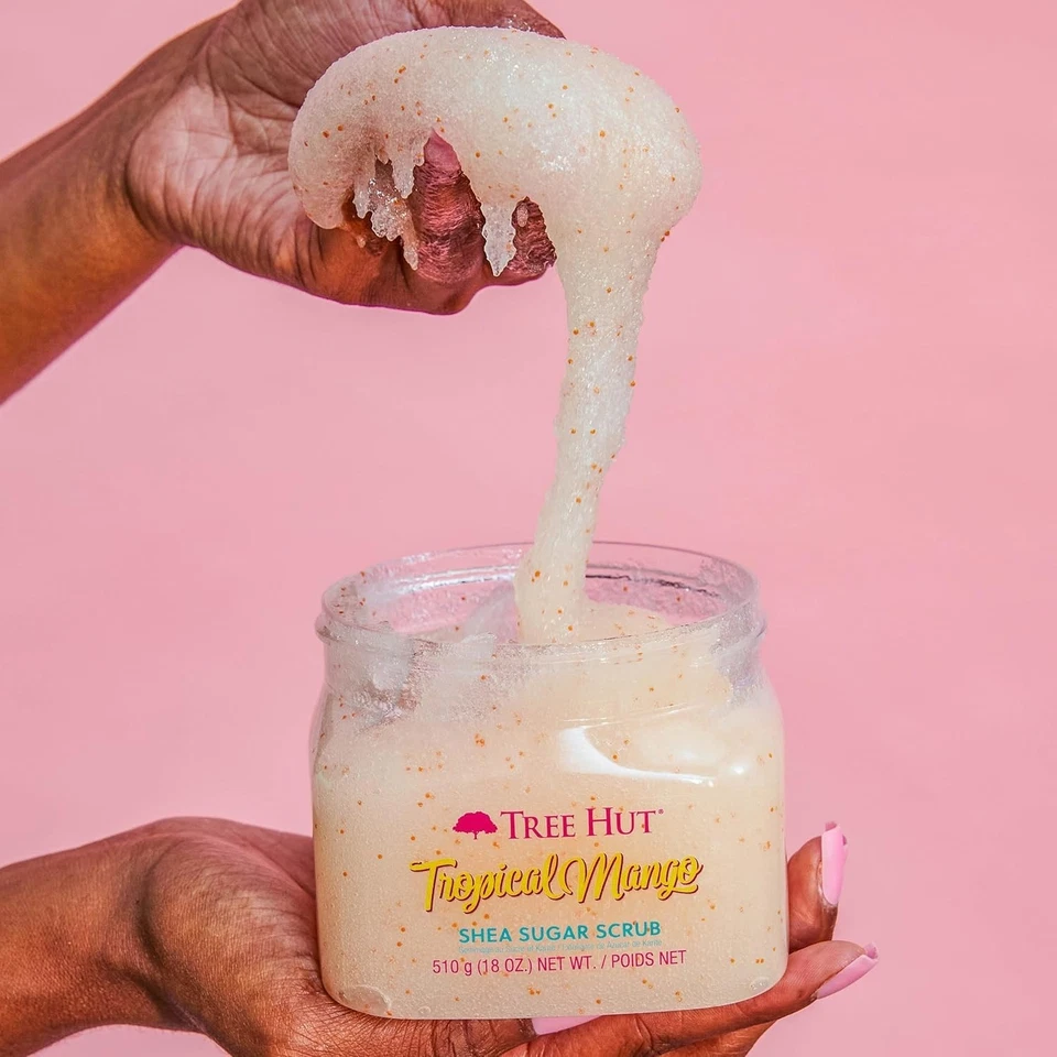 Tree Hut Shea Sugar Scrub Tropical Mango 18oz Ultra Hydrating Exfoliating Scrub - Image 3 of 3