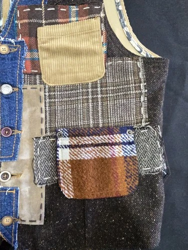 Garry's Earth Vest Handcrafted Made In Italy Size M Cod.45 image 4