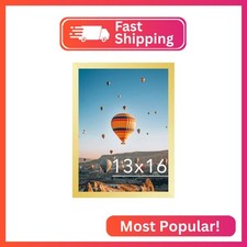 JCJMY 13x16 Picture Frame Gold for Wall Hanging, Wall Mounting Horizontally or V