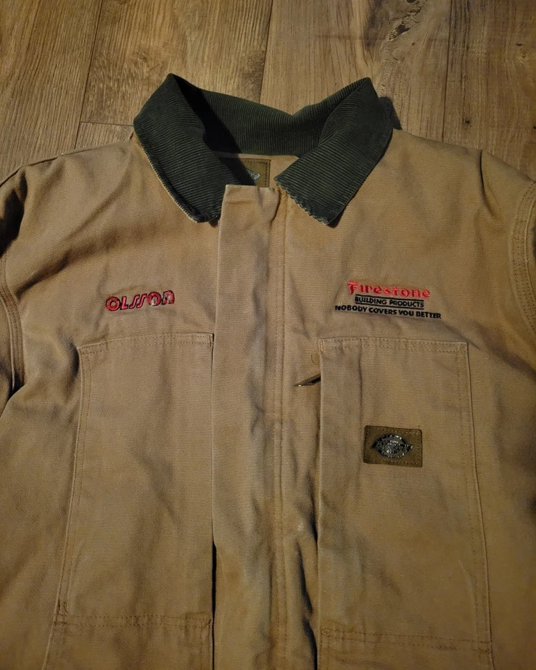 Dickies Mens Size XL Lined Work Coat Corduroy Collar Carhartt Wrangler Red Cap - Image 3 of 4