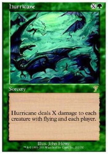 1x Hurricane - Foil Moderate Play MTG Magic - Kid Icarus -