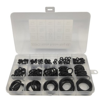 200Pcs O-Rings Gasket Kit Rubber Washer Seals Assortment Set Rubber Spacers