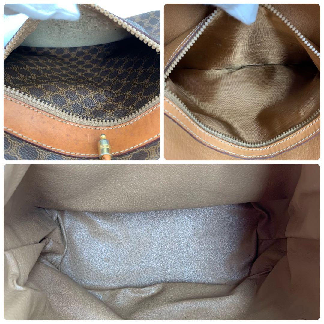 CELINE Macadam Triomphe Drawstring Shoulder Bag B… - image 11