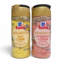 MCCORMICK BRIDGERTON STRAWBERRIES  CREAM AND SWEET LEMON FINISHING SUGAR