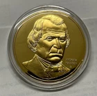 1973 FM STERLING SILVER 41 GRAM PROOF PRESIDENTIAL COIN = 1.2 OZ ASW = JOHNSON