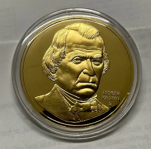 1973 FM STERLING SILVER 41 GRAM PROOF PRESIDENTIAL COIN = 1.2 OZ ASW = JOHNSON