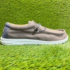 Hey Dude Wally Paisley Mens Size 13 Chocolate White Casual Walking Slip-On Shoes