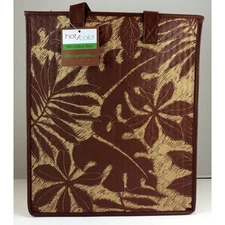 Reusable Shopping Bag / Tote / Lunch Bag / Insulated /Thermal Tropical Paper Lg