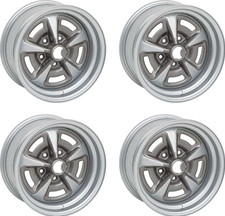 Pontiac Rally Ii Wheels Rims Steel 15x8 5x4.75 Gto Firebird Lemans Set Of 4 Pontiac Rally Ii Wheels Rims Steel 15x8 5x4.75 Gto Firebird Lemans Set Of 4