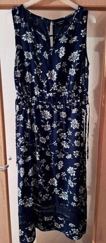Maxikleid Sommerkleid Blau Blumen Gr. 38 Kleid Lang v. Yessica - Bild 10 von 12