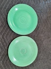 Vintage 1937-1951 Fiesta Homer Laughlin Co 9-1/2" Plate - Original Light Green