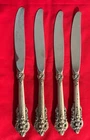 4 Sterling Wallace Grande Baroque Dinner Knives 9-inch Sterling Handles