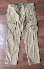 Vintage Polo Ralph Lauren Cargo Pants Mens 38 x 32 Military Surplus khaki