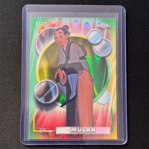 🏍️WS 2026 TOPPS CHROME DISNEY GREEN YELLOW MULAN /225