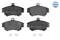 Meyle 025 219 8317 Bremsbelagsatz, Scheibenbremse FüR Mitsubishi Smart Volvo