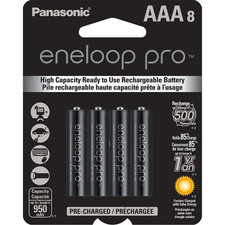 Panasonic Eneloop Pro AAA NiMH 950mAh Rechageable Batteries 8 Pack