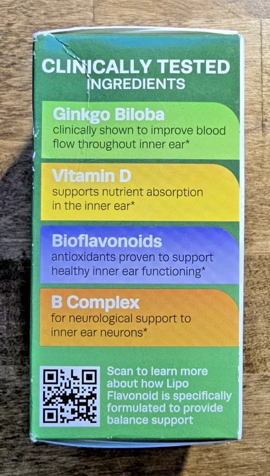 Lipo-Flavonoide Soporte Equilibrio Avanzado Reducir Mareos 30 ct Exp. La fecha varía Foto 2 de 4