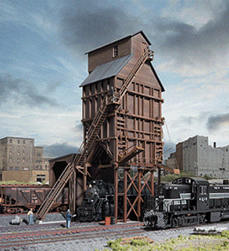 Walthers Cornerstone 933-3823 1/160 N Scale WOOD COALING TOWER structure kit - Picture 1 of 2