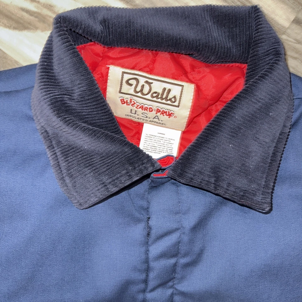 VTG Walls Blizzard Pruf Coveralls Blue Hunting Insulated Jumpsuit USA 2XL? Read - Image 3 of 4