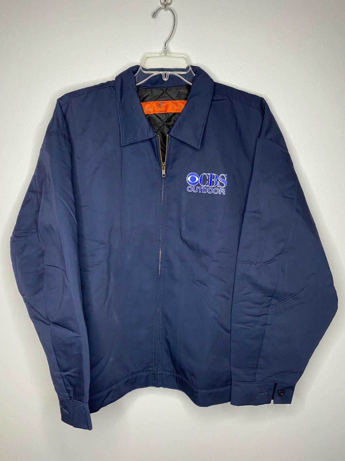 Blue Canvas Jacket Quilted Lining 