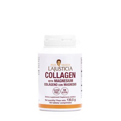 Ana Maria LaJusticia Collagen with Magnesium 180 Tabs Gluten Free Supplements