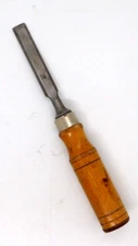 Wooden Handled Chisel 1/2 In Made in Japan Vintage Tool Wood Working 8 In Long