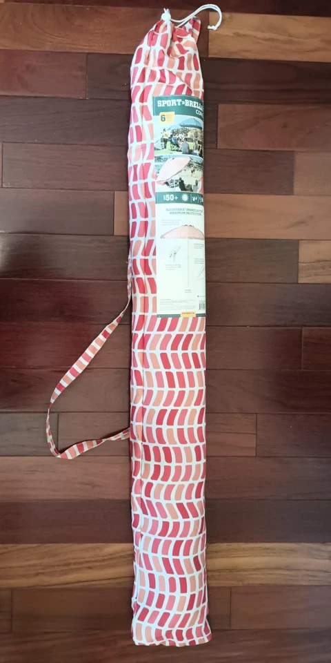 Paraguas de playa Sport-Brella Core ventilado UPF 50+ (6 pies) naranja Foto 4 de 4